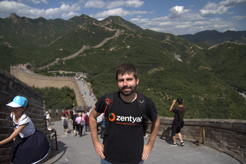 me at the Great Wall of China